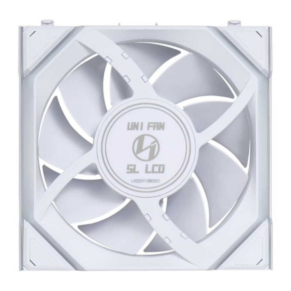 Кулер до корпусу Lian Li UNI Fan SL WIRELESS LCD 120-3, White (G99.12SLLCD1W3W.00)