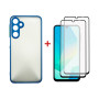 Чохол до мобільного телефона Dengos Samsung Galaxy A16 Matte + glass 2pcs (Blue) (DG-CTG2P-03) Чохол до мобільного телефона Dengos Samsung Galaxy A16 Matte + glass 2pcs (Blue) (DG-CTG2P-03)