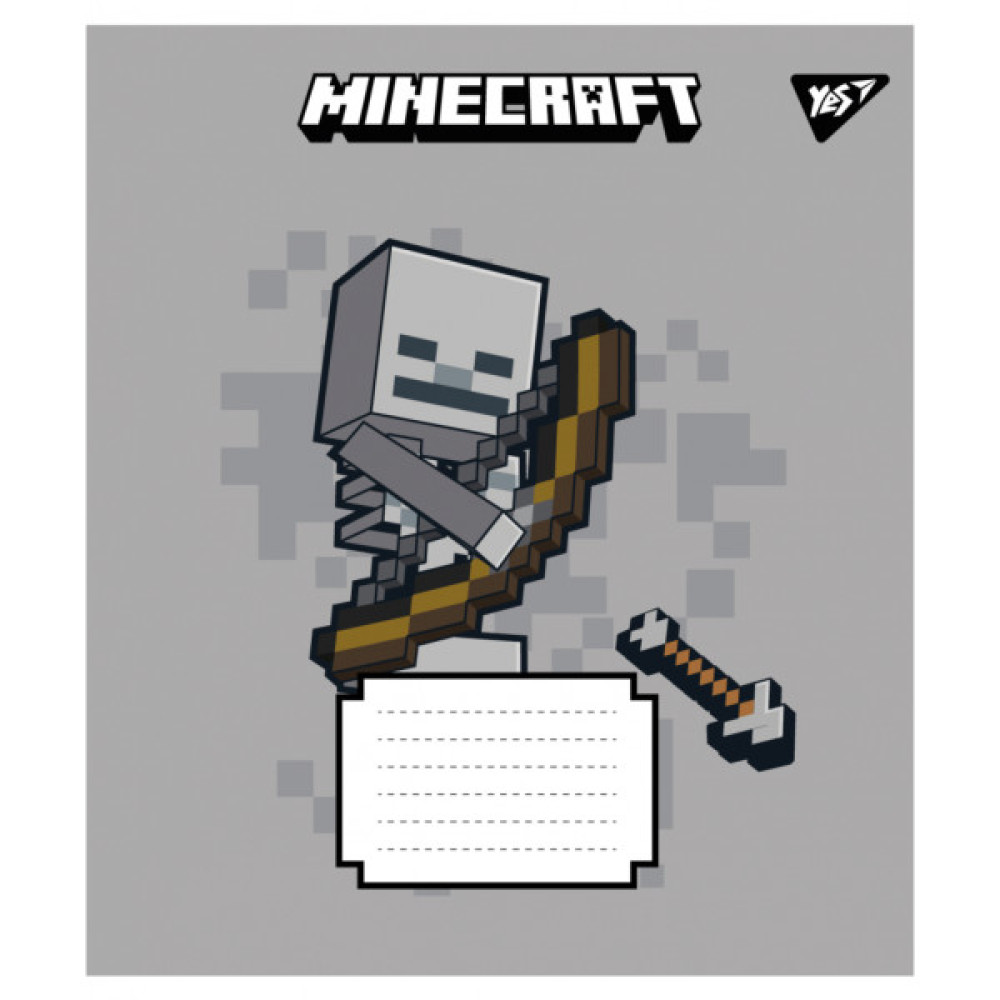 Зошит Yes Minecraft Signs А5 24 аркушів клітинка (767561)