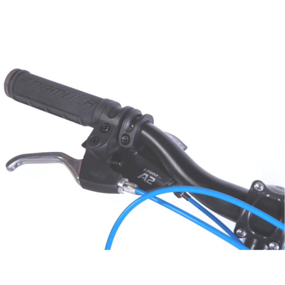 Велосипед Formula 20" BLACKWOOD Vbr FR рама-11" AL 2026 синій з зеленим (OPS-FR-20-107)