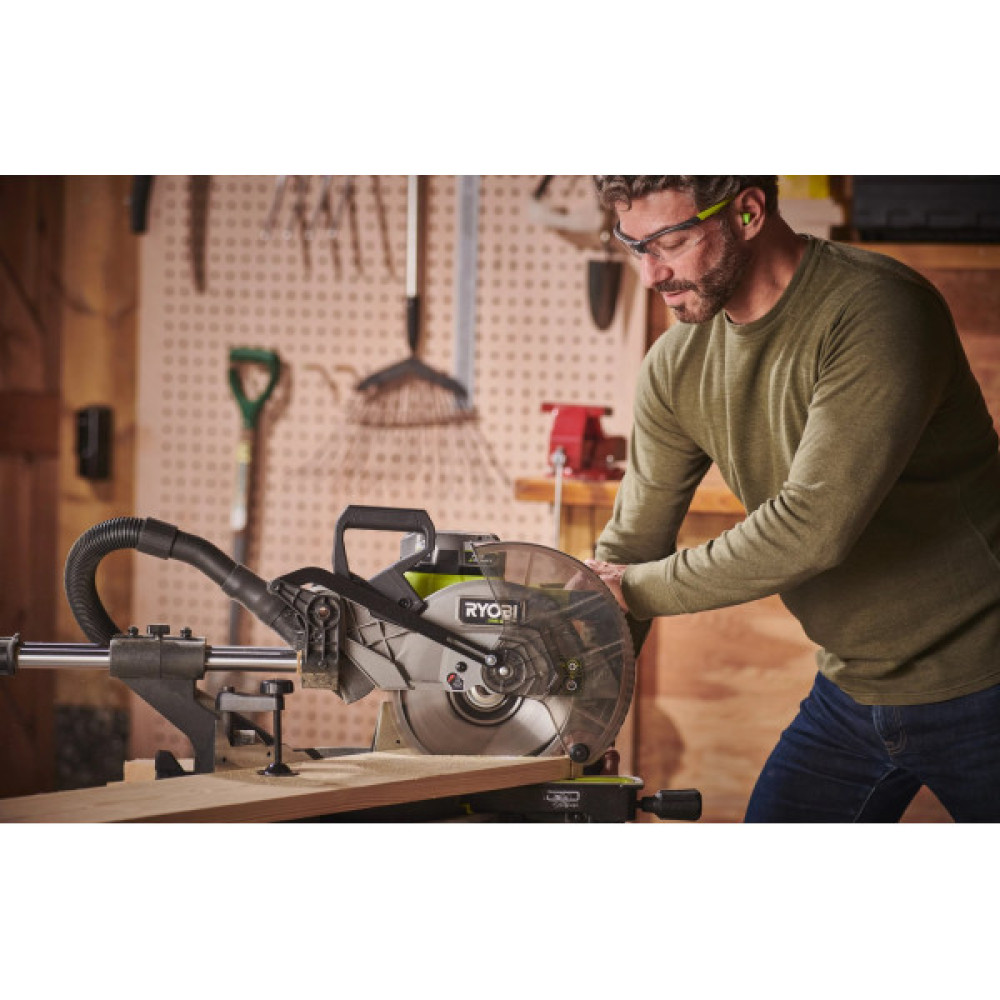 Пила торцювальна акумуляторна Ryobi ONE+ НР RMS18254X-0 18В з протяжкою диск 254мм 14кг без АКБ та ЗП