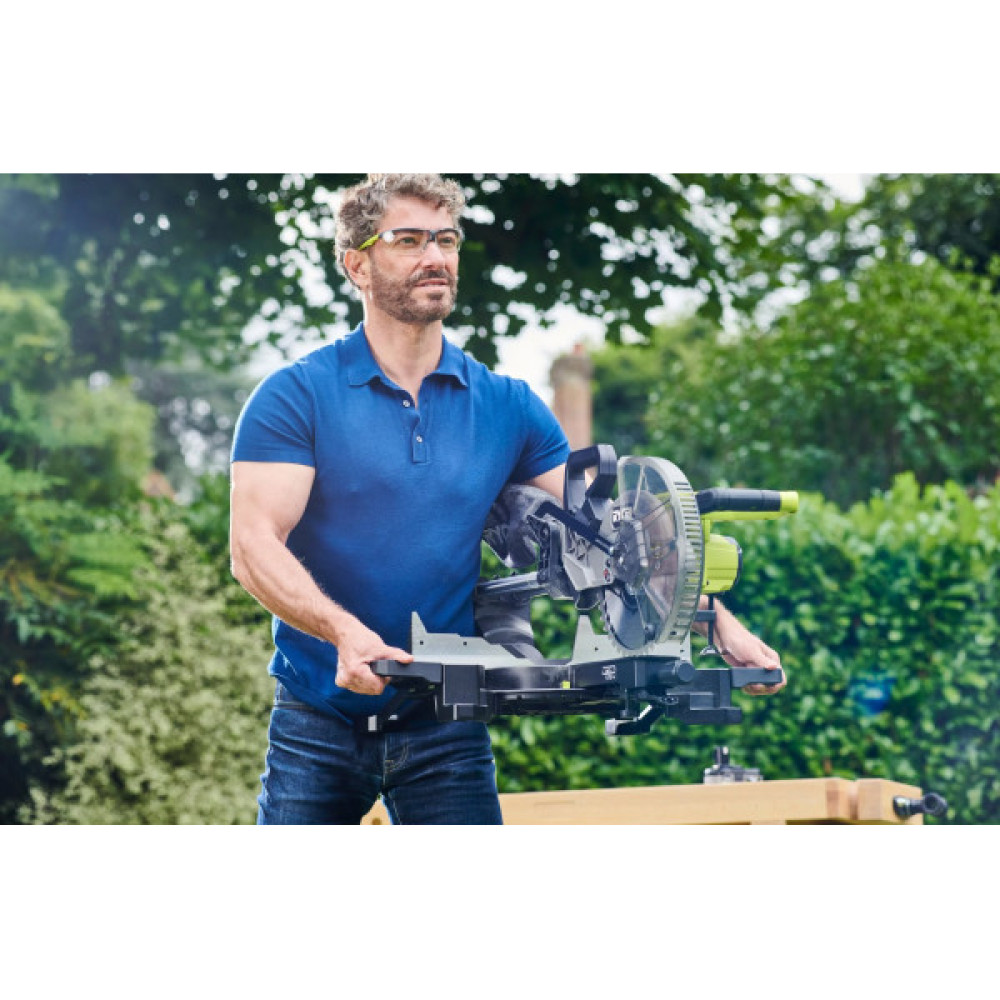 Пила торцювальна акумуляторна Ryobi ONE+ НР RMS18254X-0 18В з протяжкою диск 254мм 14кг без АКБ та ЗП