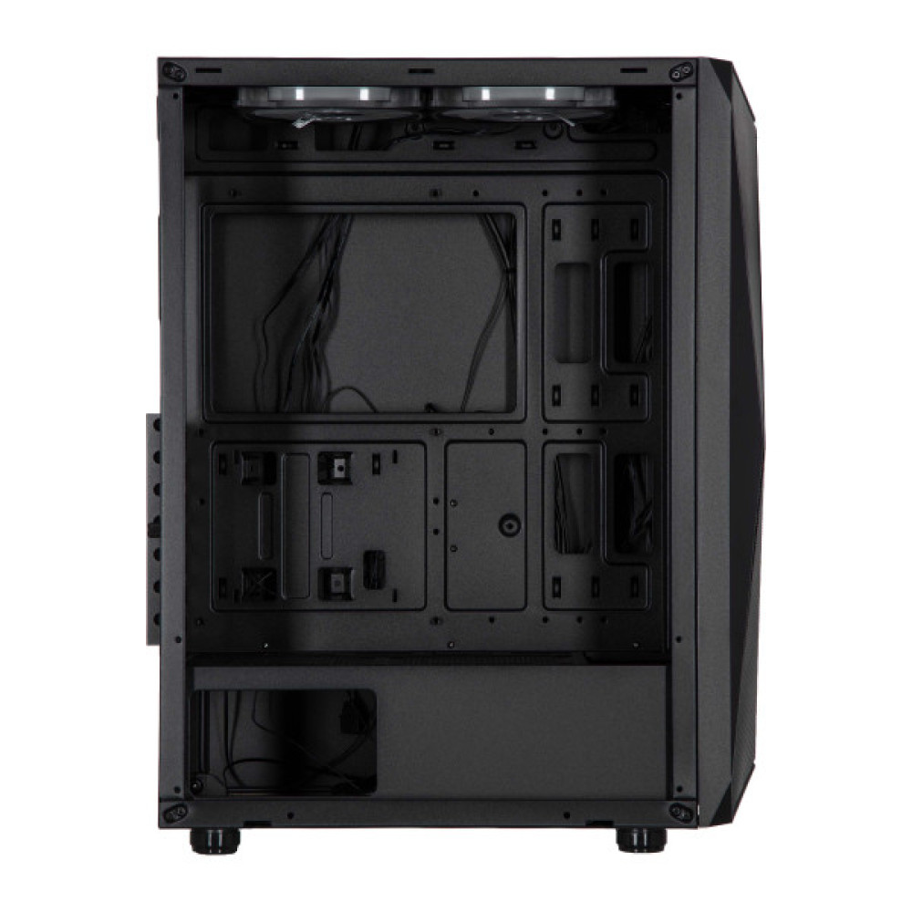 Корпус 2E GAMING Aruba G3313B, без БЖ 1xUSB3.0, 2xUSB2.0, 5x120мм ARGB, VGA 300мм, LCS ready, HUB, TG Side Panel, ATX, чорний