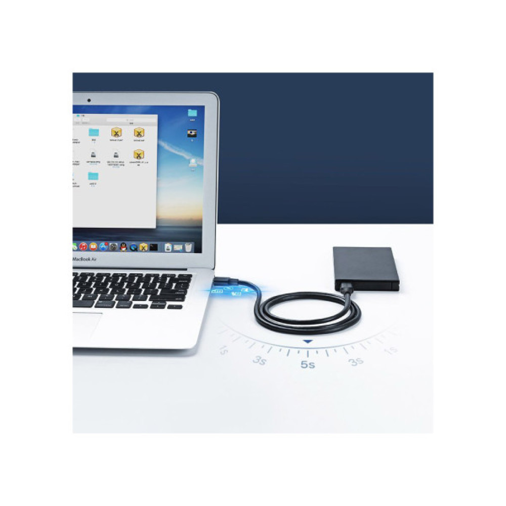 Дата кабель USB 2.0 AM/AM 0.5m US102 black Ugreen (10308)