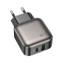 Зарядний пристрій BOROFONE BAS54A Absolute 1xUSB-C PD20W + 1xUSB QC3.0 Black (6941991116209) Зарядний пристрій BOROFONE BAS54A Absolute 1xUSB-C PD20W + 1xUSB QC3.0 Black (6941991116209)