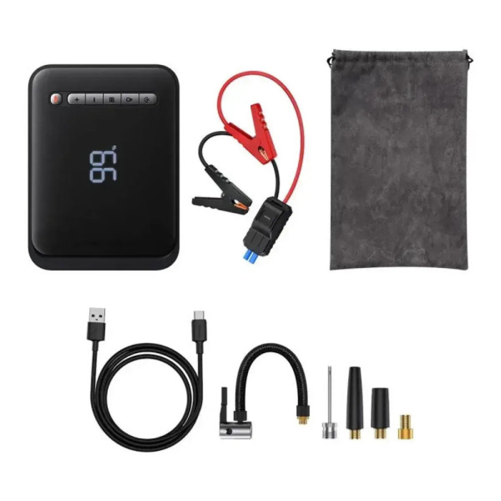 Пуско зарядний пристрій Baseus Super Energy 2-in-1 Jump Starter1000ABlack (CGCN000001) Пуско зарядний пристрій Baseus Super Energy 2-in-1 Jump Starter1000ABlack (CGCN000001)