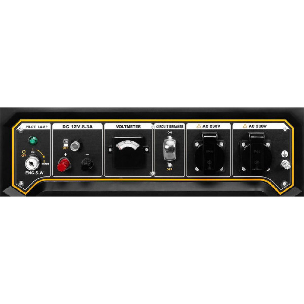 Генератор бензиновий Neo Tools 230В, 2.8/3кВт, електростартер, 45кг + Портативний зарядний пристрій сонячна панель 90-140