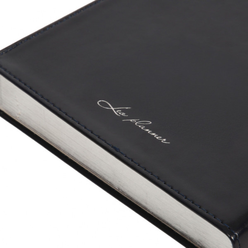 Тижневик Leo planner А5 датований 2026 "Aldento", інтегральний, темно-синій, 368 сторінок (252672)