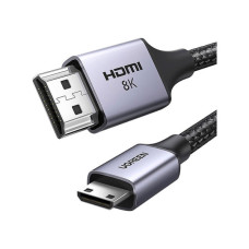 Кабель мультимедійний HDMI M to HDMI mini M 1.0m 8K HD163 black UGREEN (15514) Кабель мультимедійний HDMI M to HDMI mini M 1.0m 8K HD163 black UGREEN (15514)