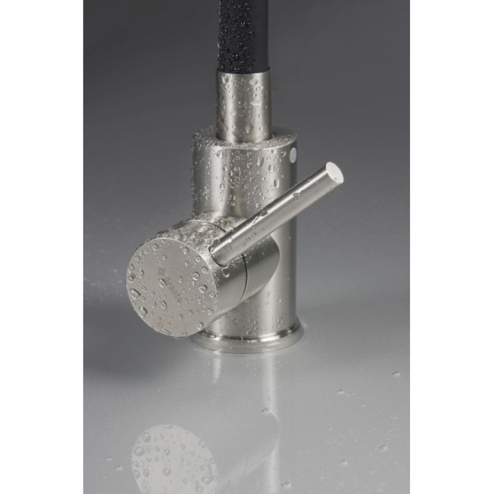 Набір для кухні Deante Leda, гранітна мийка ZRD_2113 + зміш. BOC_B740, графіт