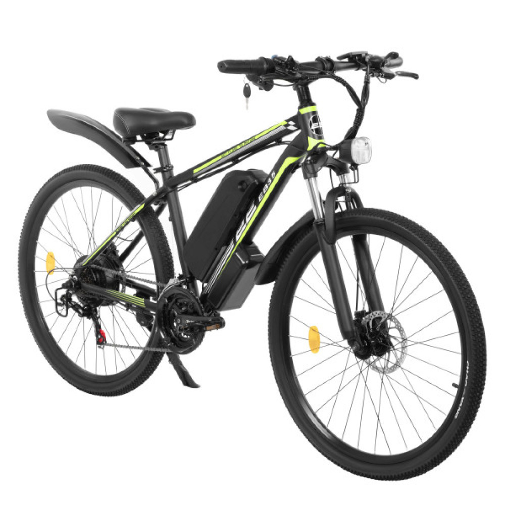 Електровелосипед 2E EB35 27,5", зелено-чорний