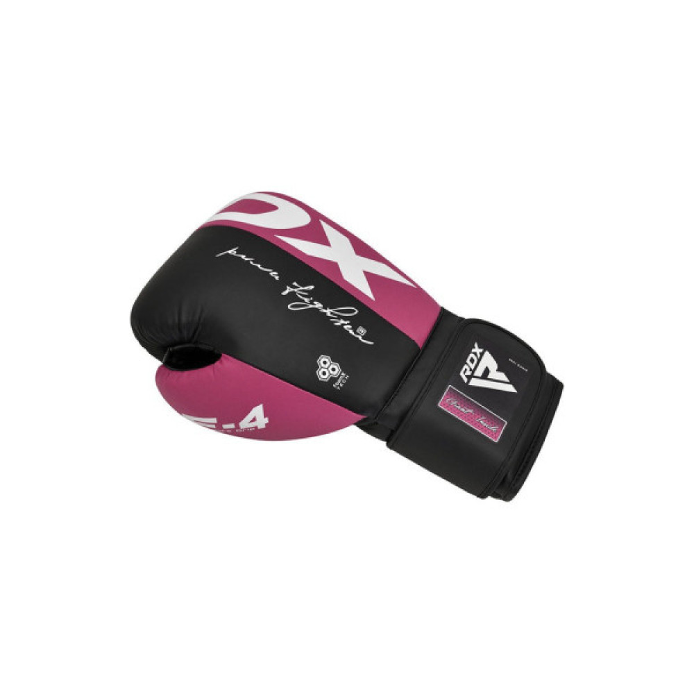 Боксерські рукавички RDX REX F4 Pink/Black-10 унцій (BGR-F4P-10OZ)