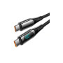 Дата кабель USB-C to USB-C 1.0m 100W Digital Display black Essager (ES-XCTT1-YD01) Дата кабель USB-C to USB-C 1.0m 100W Digital Display black Essager (ES-XCTT1-YD01)