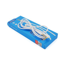 Кабель мультимедійний 3.5mm M to 3.5mm M 1.0m white iKAKU (YT-AUXGJ(M)/(M)-KSC-521-W) Кабель мультимедійний 3.5mm M to 3.5mm M 1.0m white iKAKU (YT-AUXGJ(M)/(M)-KSC-521-W)