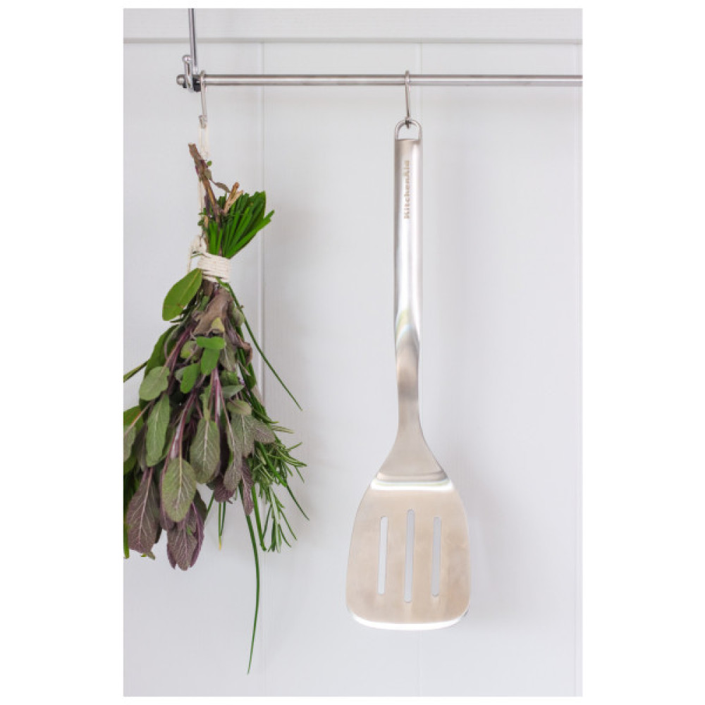 Лопатка кухонна KitchenAid Premium з прорізами, 34,6 см (KMG002OHSS)