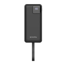 Батарея універсальна ColorWay 30 000 mAh EnergyHub PD/22.5W, QC/4.0, Black (CW-PB300LP05BK)
