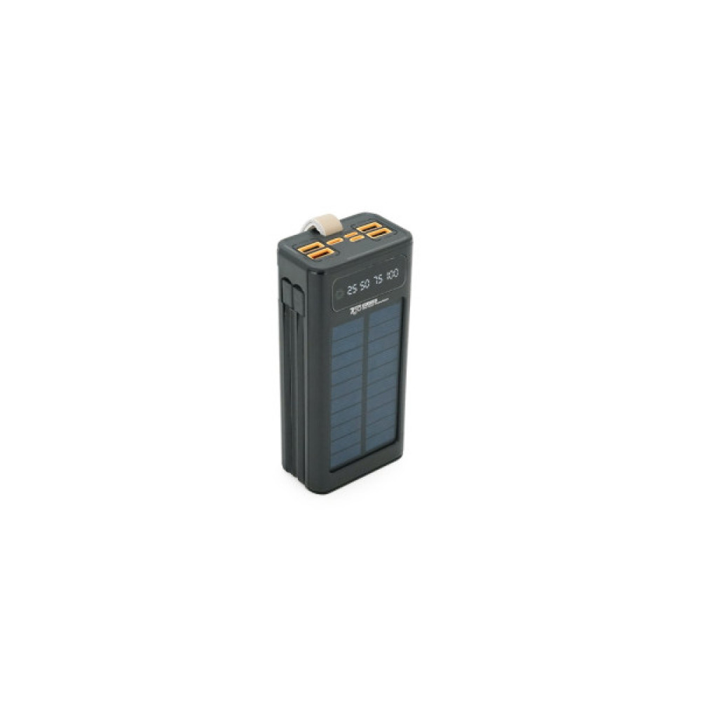 Батарея універсальна 7GO 30000mAh, 22.5W, Solar, LCD Display (GPW-09 / 45945)