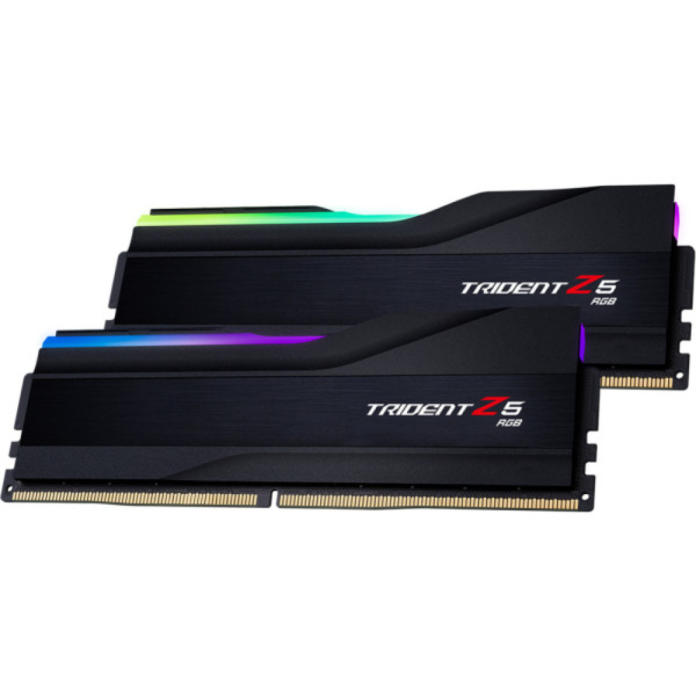 Модуль пам'яті для комп'ютера DDR5 32GB (2x16GB) 6000 MHz Trident Z5 RGB Black G.Skill (F5-6000J3636F16GX2-TZ5RK) Модуль пам'яті для комп'ютера DDR5 32GB (2x16GB) 6000 MHz Trident Z5 RGB Black G.Skill (F5-6000J3636F16GX2-TZ5RK)