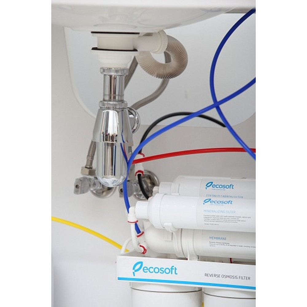 Фільтр зворотного осмосу Ecosoft Standard 6-50M з мінералізатором, мембрана 50gpd, кран капля