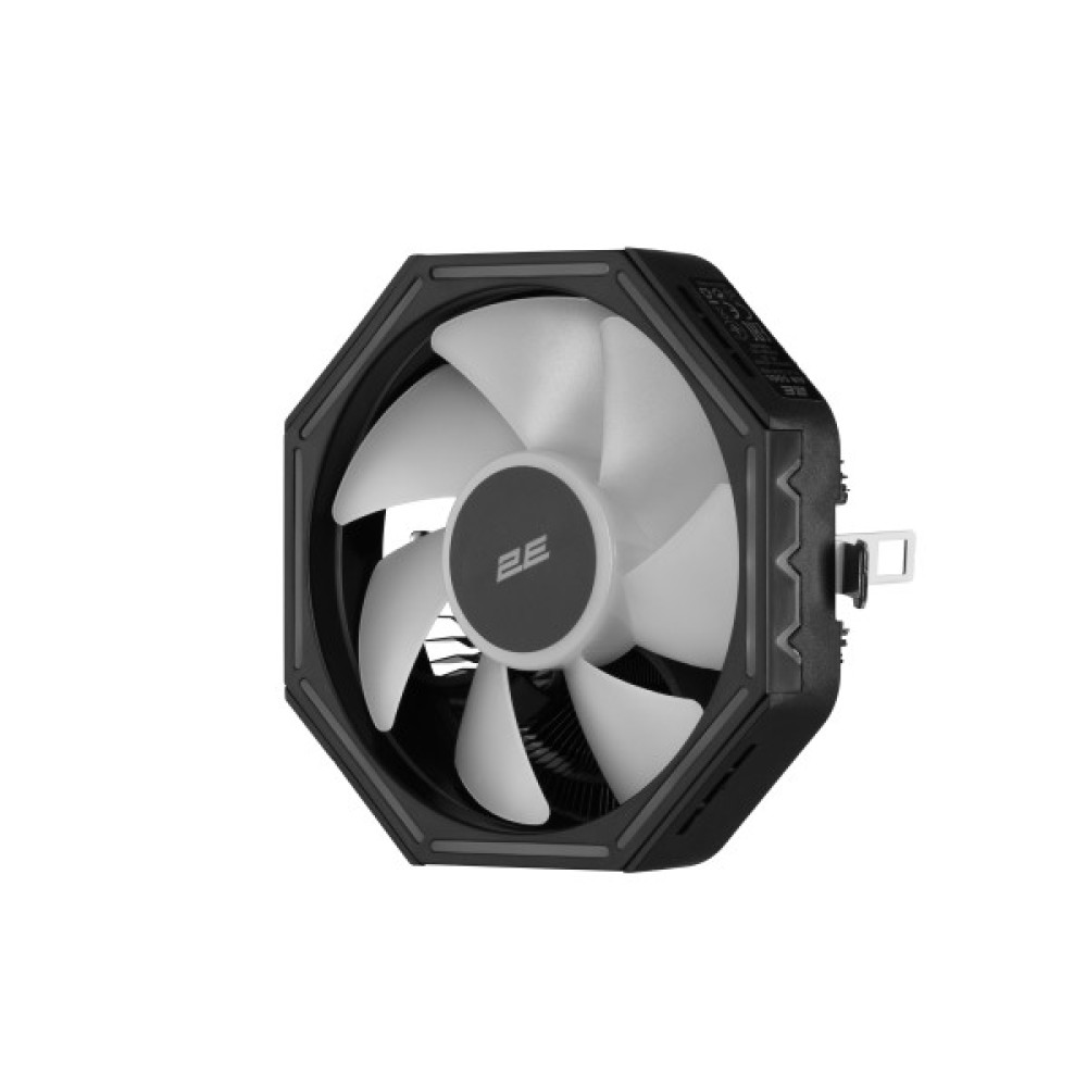 Процесорний кулер 2E GAMING Air Cool AC120ZP RGB, LGA1851, 1700, 1200, 115x, 775, AM5, AM4, AM3, AM3+, AM2, AM2+, FM2, FM1, 4pin RGB, TDP 95W