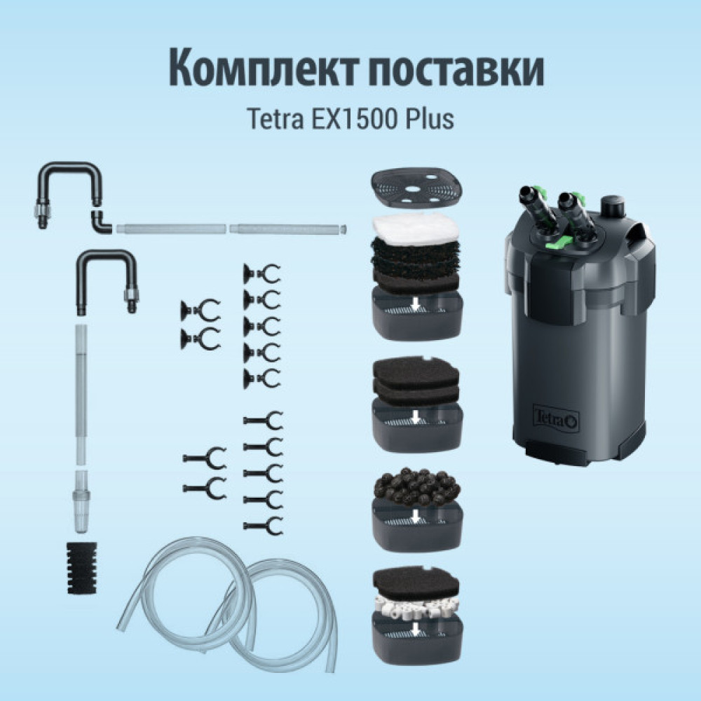 Фільтр для акваріума Tetra External EX 1500 Plus (4004218302785)