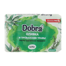 Тверде мило Dobra Оливка і прованські трави 4 x 70 г (4820195504185) Тверде мило Dobra Оливка і прованські трави 4 x 70 г (4820195504185)