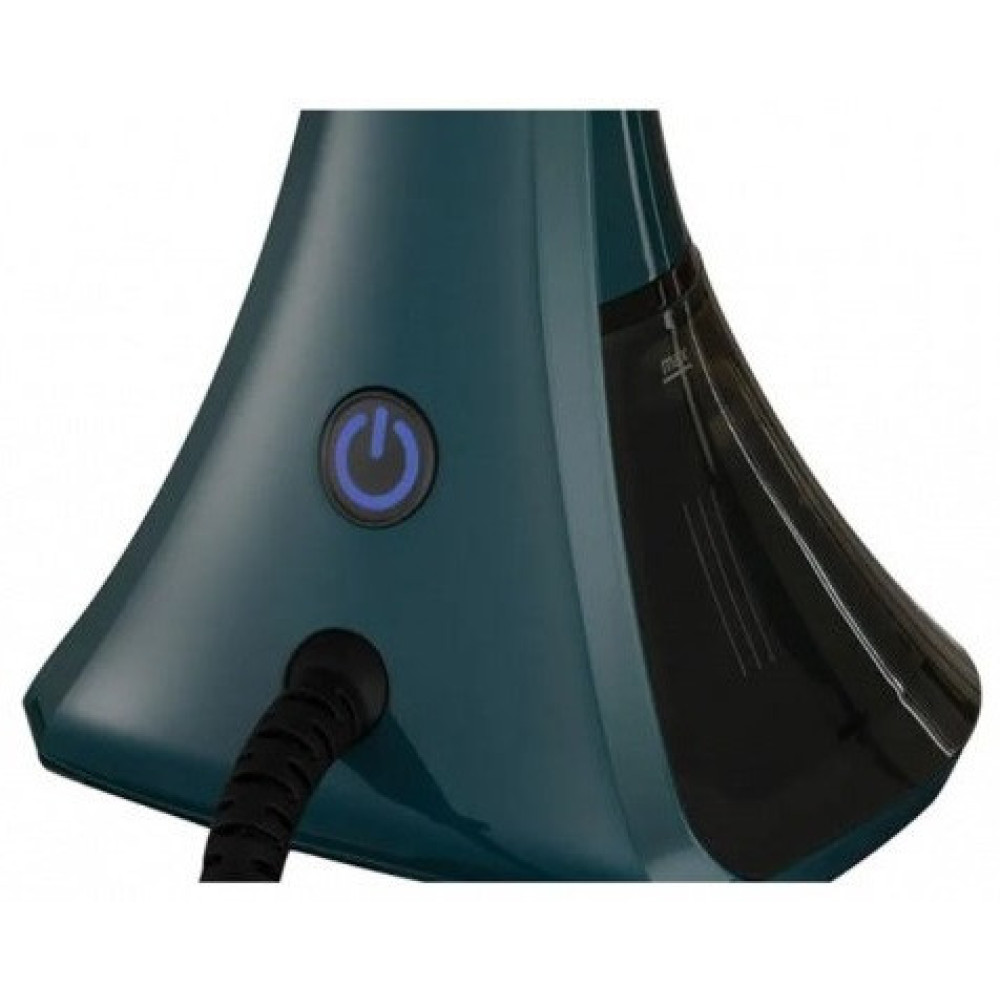 Відпарювач Russell Hobbs компактний Steam Genie, 1800Вт, 200мл, постійна пара - 28гр, нерж. сталь, чорно-бірюзовий