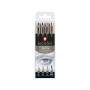 Лайнер Sakura Набір Pigma Micron 4 шт, (0.1/0.5/10/лінер-пензель Pigma Brush), Сірий (8712079474294)