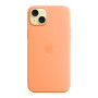 Чохол до мобільного телефона Apple iPhone 15 Plus Silicone Case with MagSafe Orange Sorbet (MT173ZM/A) Чохол до мобільного телефона Apple iPhone 15 Plus Silicone Case with MagSafe Orange Sorbet (MT173ZM/A)