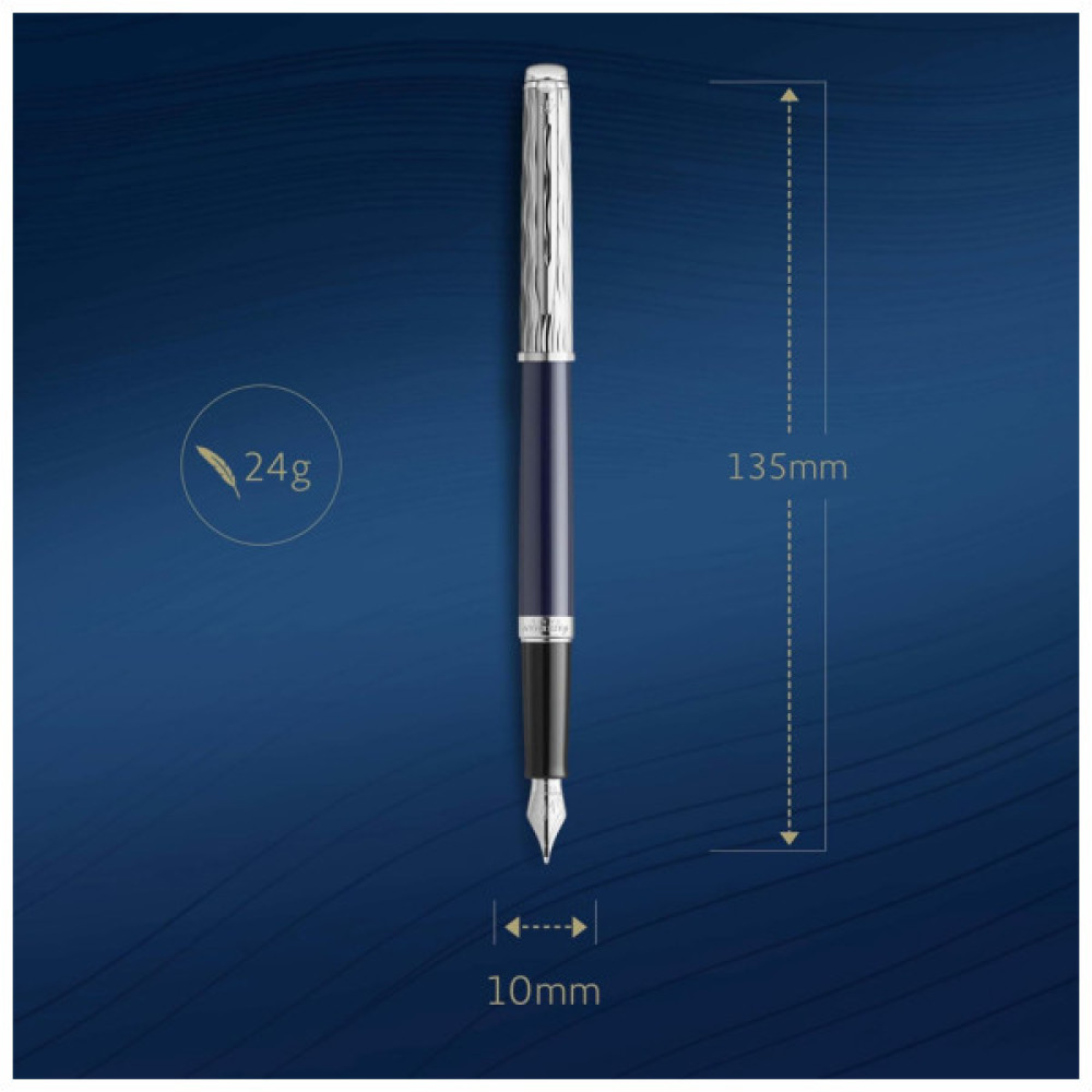 Ручка пір'яна Waterman HEMISPHERE LEssence du Bleu PT  FP F (12 088)
