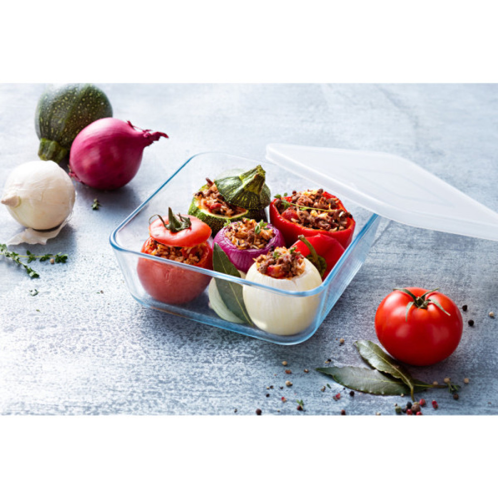 Форма для випікання Pyrex CookFreez з кришкою квадратна 15 х 15 см 0.85 л (218P001/7646)