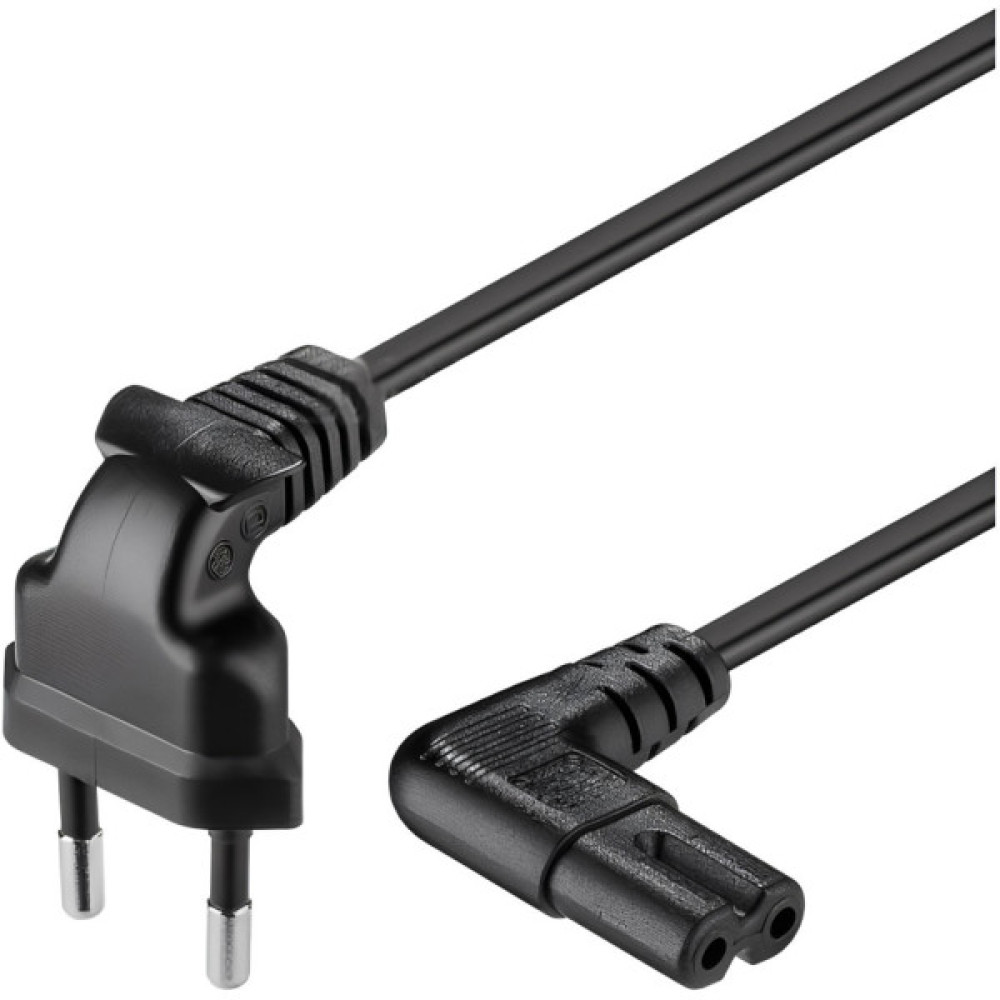 Кабель живлення C7 1.2m 0.5mm Voltronic (PC-184/2 CEE7/16-C7 CU12)