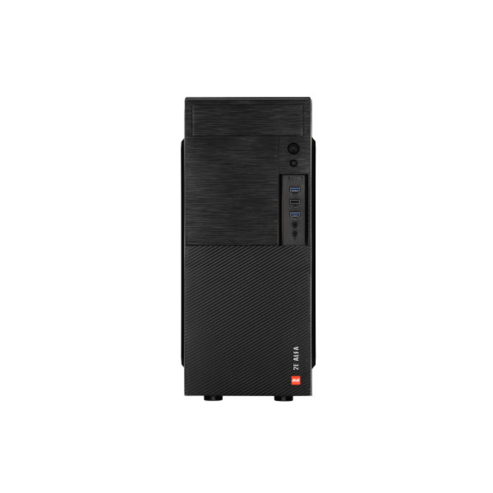 Корпус 2E Alfa E190-3U без БЖ 2xUSB3.0, 1xUSB2.0, VGA 320мм, ATX, чорний