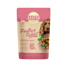 Вологий корм для собак ARATON Adult with Poultry and Rabbit 85 г (ART47934)