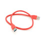 Дата кабель USB 3.0 AM/AM 0.6m red Voltronic (YT-3.0AM+AM-0.6R)