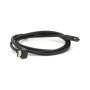 Кабель мультимедійний HDMI M to HDMI M 1.5m V1.4 90° corner black Merlion (YT-HDMI(M)/(M)HS-1.5m-90°)