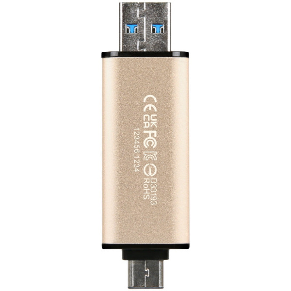 Накопичувач Transcend 256GB USB 3.2 Type-A + Type-C JetFlash 930 R420/W400MB/s Чорний