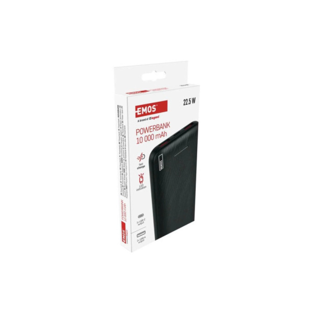 Батарея універсальна EMOS 10000mAh AlphaQ3, 22.5W, black (B0571B)