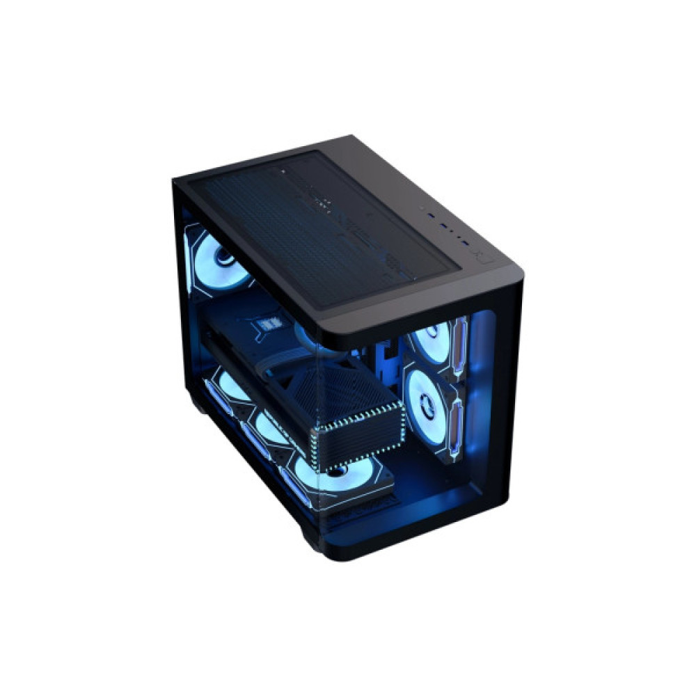 Корпус для ПК AeroCool P300C-G-BK-v1 Black (ACCS-PN02033.11)