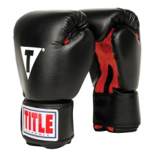 Боксерські рукавички Title Classic Boxing Gloves Black/Red Large (CABG L BK/RD)
