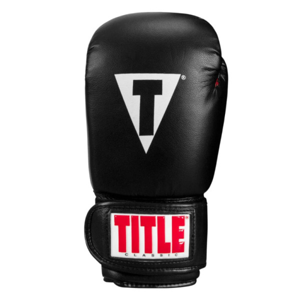 Боксерські рукавички Title Classic Boxing Gloves Black/Red Large (CABG L BK/RD)