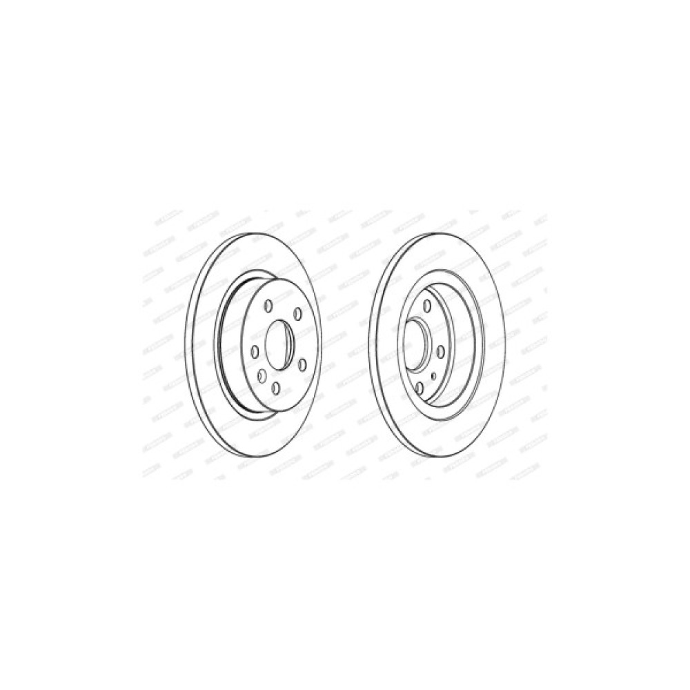 Гальмівний диск FERODO DDF1872C