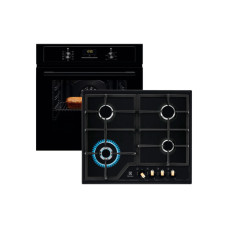 Комплект вбудованої техніки Electrolux Духова шафа EOF3H50BK + Варильна поверхня KGS6436RK (1)