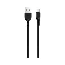 Дата кабель USB 2.0 AM to Micro 5P 2.0m 2A PVC X20 black HOCO (6957531068884)