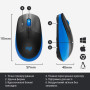 Мишка Logitech M190 Blue (910-005907) Мишка Logitech M190 Blue (910-005907)