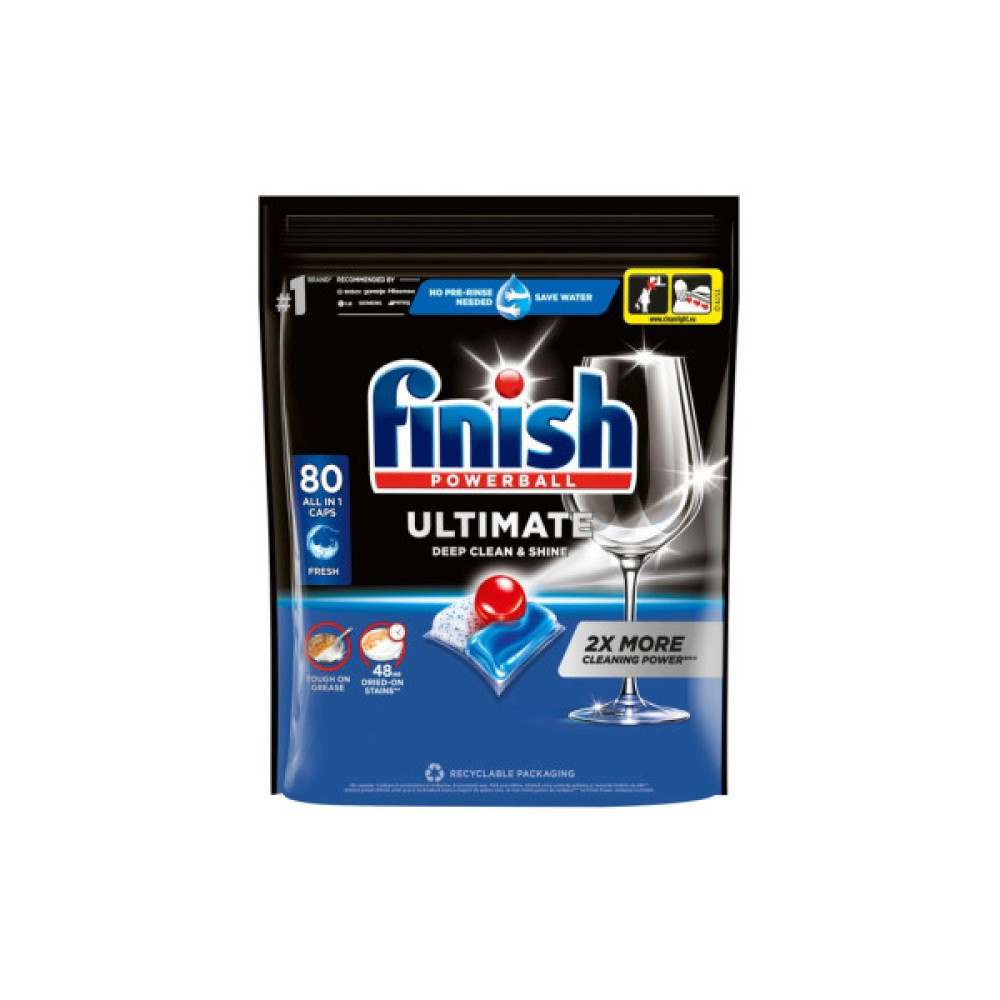 Таблетки для посудомийних машин Finish Ultimate All in 1 80 шт. (5908252014903)