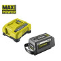 Набір акумулятора та зарядного пристрою Ryobi Max Power RY36BK60B-160 36В 1х6А·год ЗП 6А швидкозарядний Набір акумулятора та зарядного пристрою Ryobi Max Power RY36BK60B-160 36В 1х6А·год ЗП 6А швидкозарядний