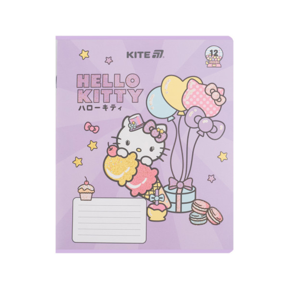 Зошит Kite Hello Kitty, 12 аркушів, лінія (HK25-234-1)