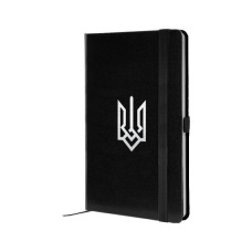 Книга записна Axent Partner Герб 125x195 мм, 96 аркушів, клітинка, чорна (8201-01-5-A)