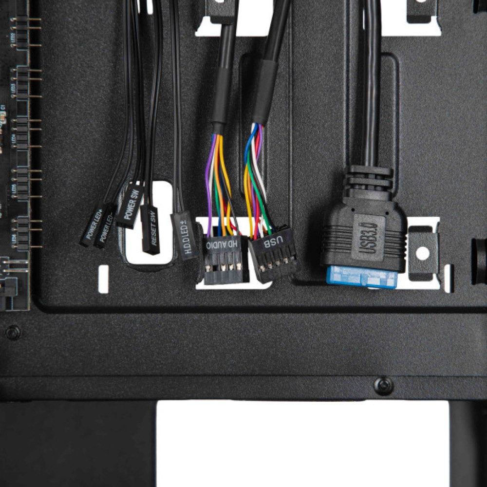 Корпус 2E GAMING Aruba G3313B, без БЖ 1xUSB3.0, 2xUSB2.0, 5x120мм ARGB, VGA 300мм, LCS ready, HUB, TG Side Panel, ATX, чорний